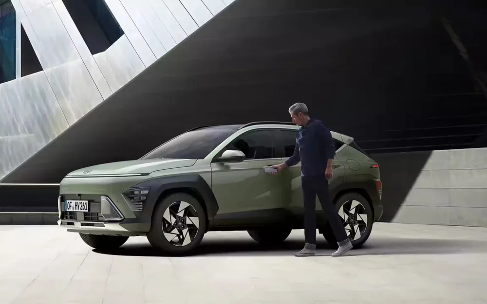 Hyundai Kona Hybrid - Vue avant 3/4